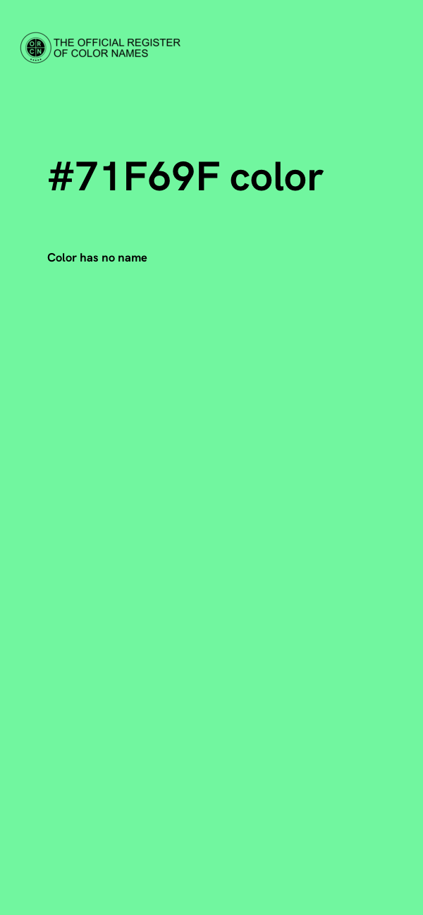 #71F69F color image
