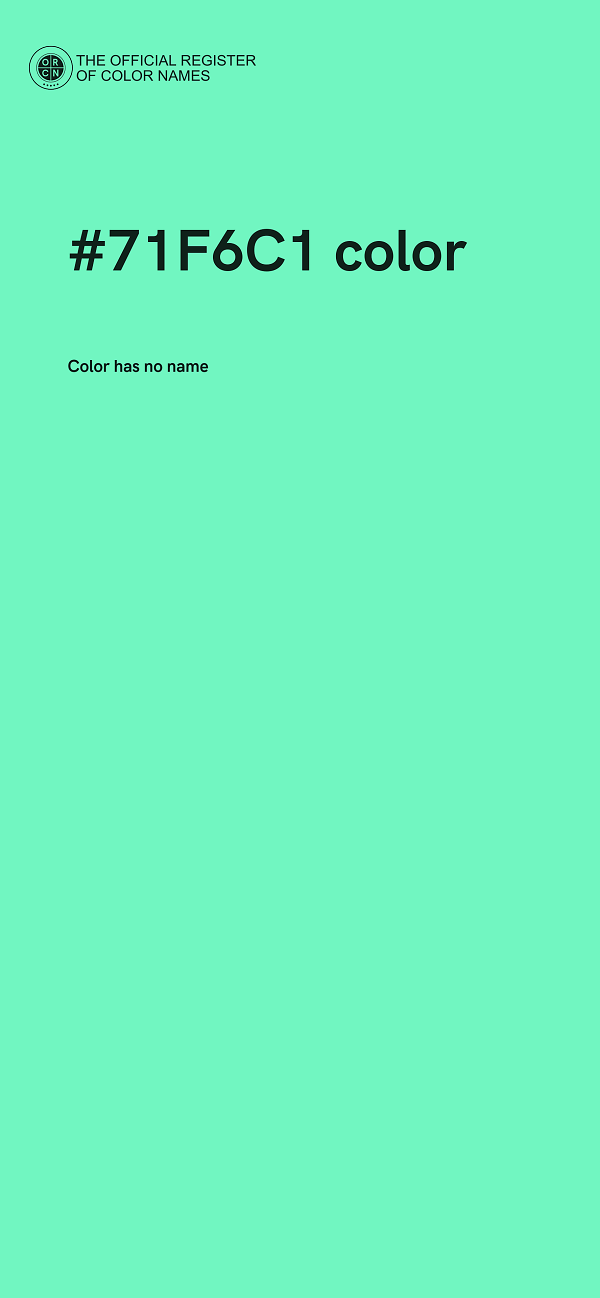 #71F6C1 color image