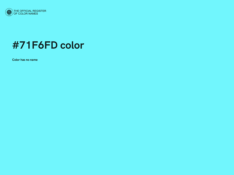 #71F6FD color image