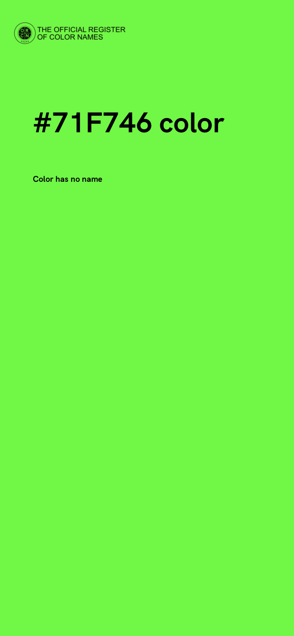 #71F746 color image