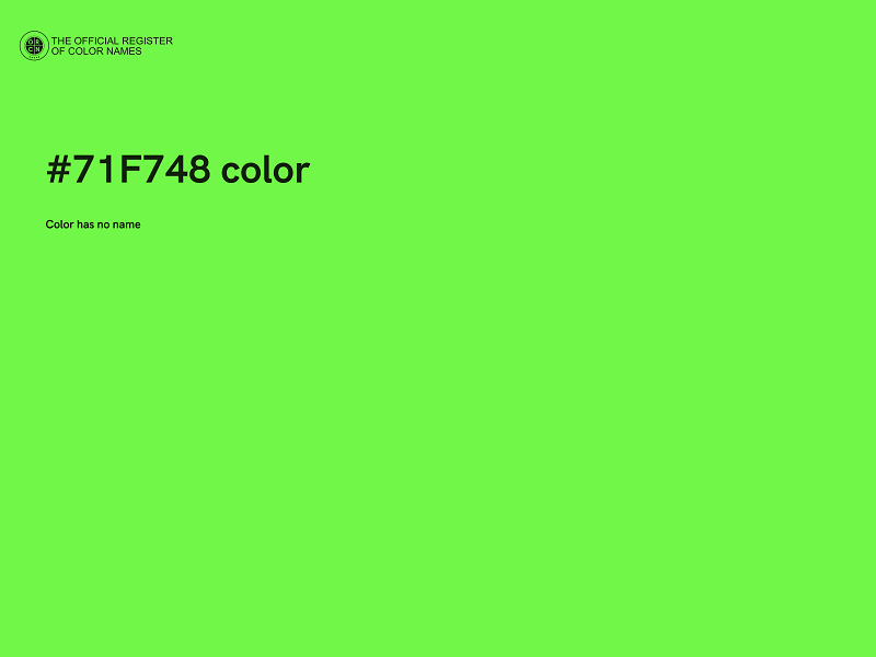 #71F748 color image