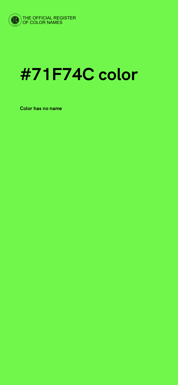 #71F74C color image