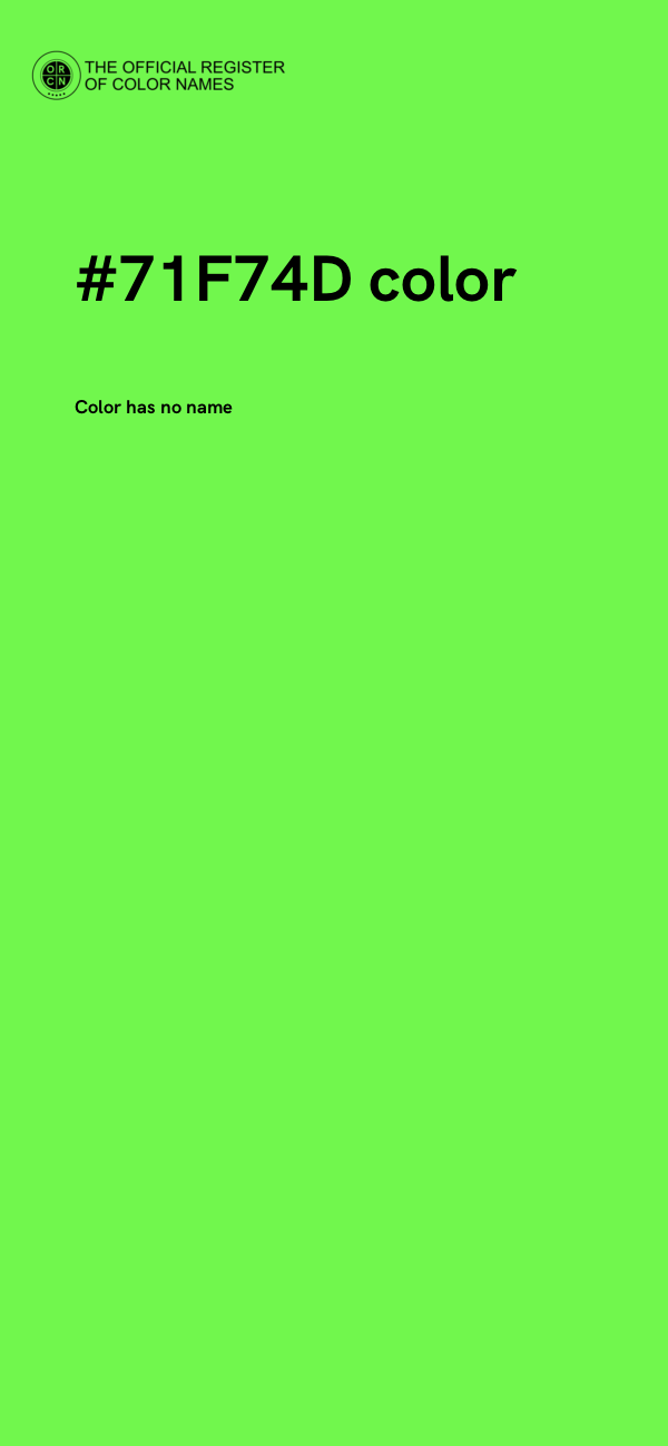 #71F74D color image