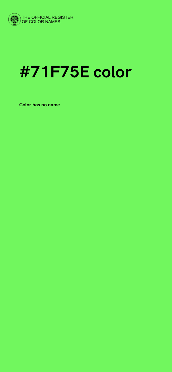 #71F75E color image