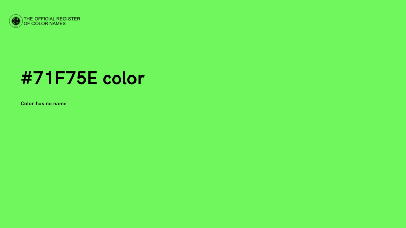#71F75E color image