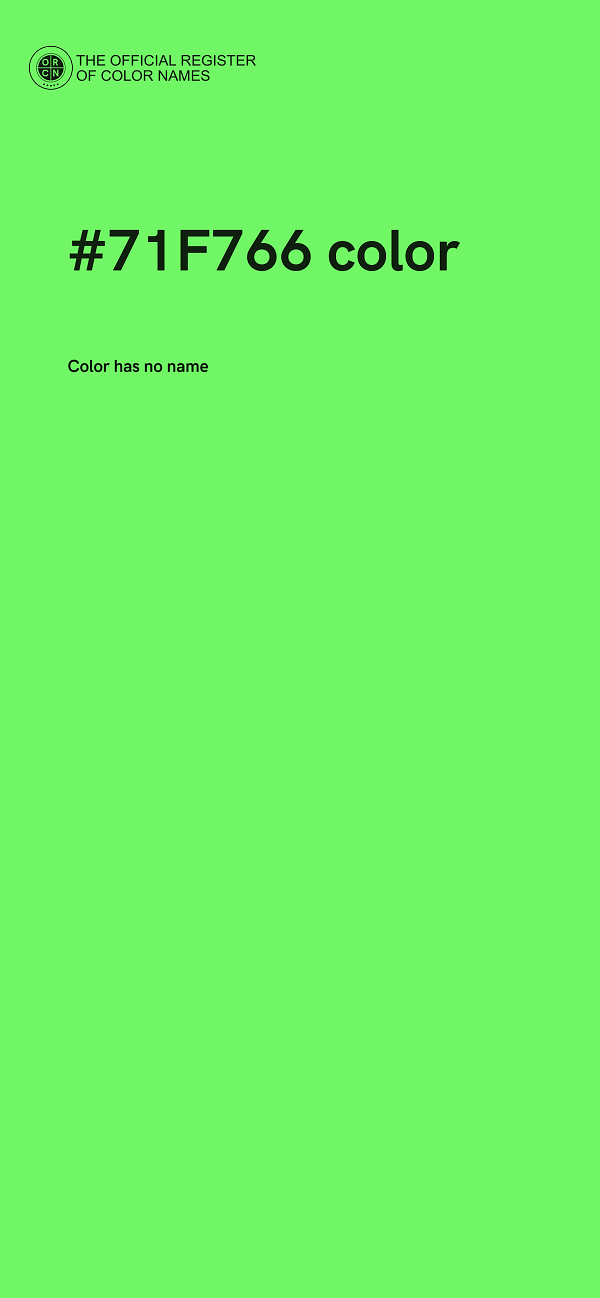 #71F766 color image