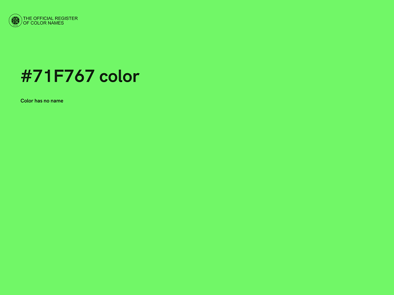 #71F767 color image