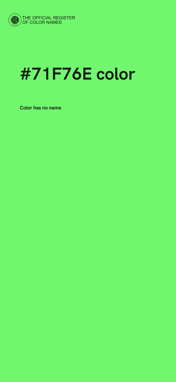 #71F76E color image