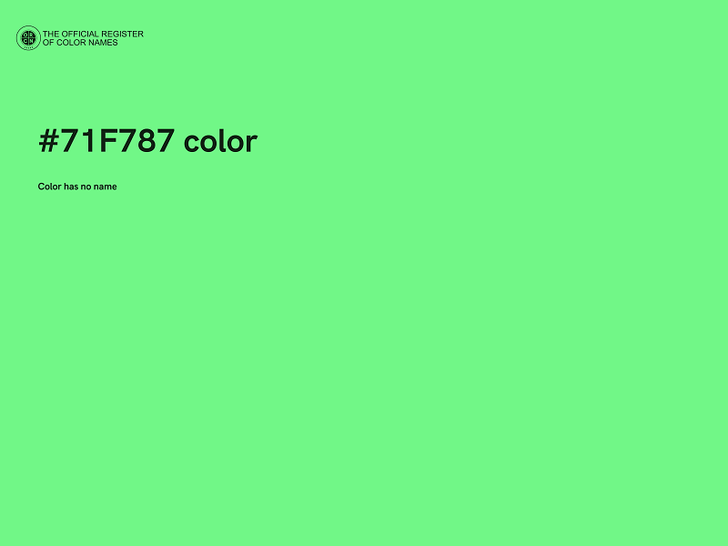 #71F787 color image