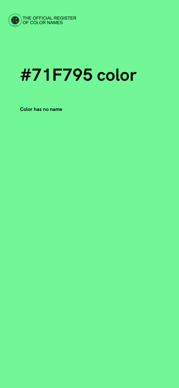 #71F795 color image