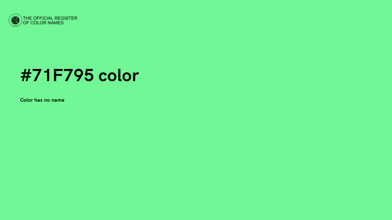 #71F795 color image