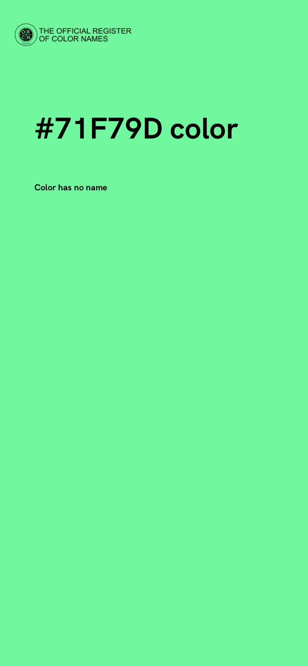 #71F79D color image