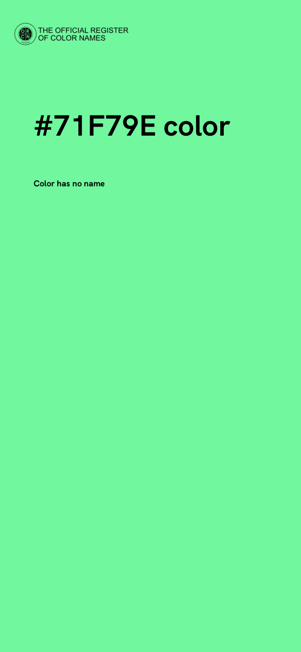 #71F79E color image