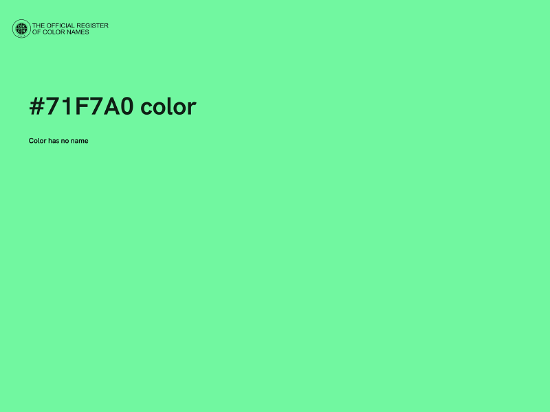 #71F7A0 color image