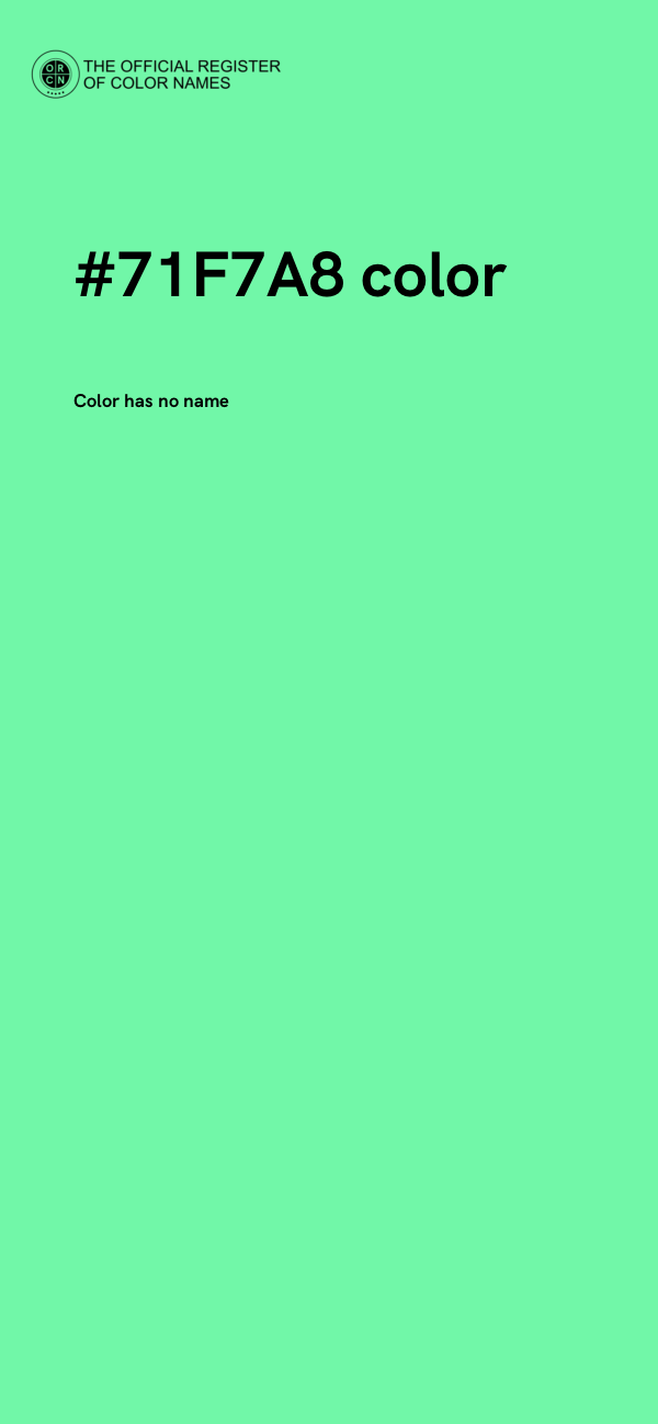 #71F7A8 color image