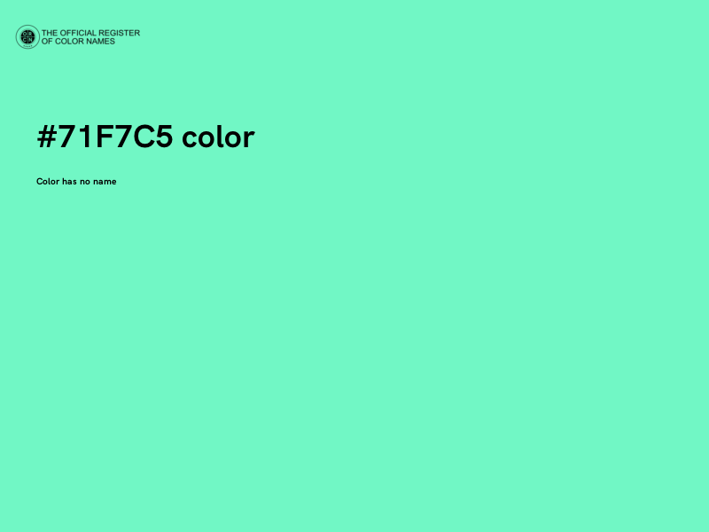 #71F7C5 color image