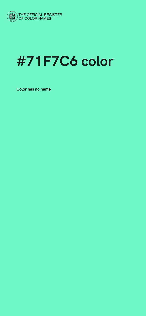 #71F7C6 color image