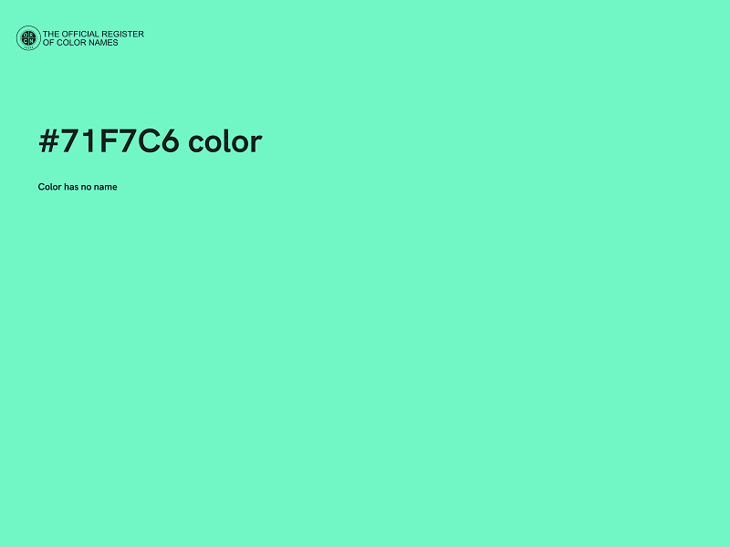 #71F7C6 color image