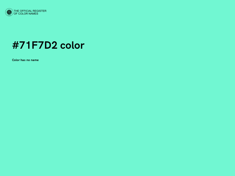 #71F7D2 color image
