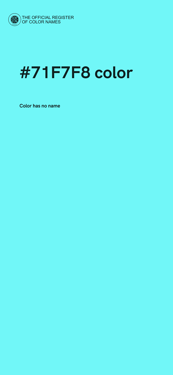 #71F7F8 color image