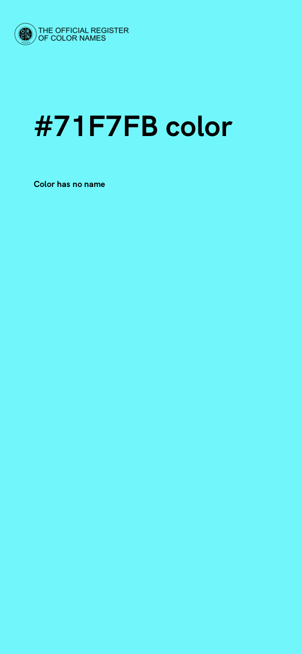 #71F7FB color image