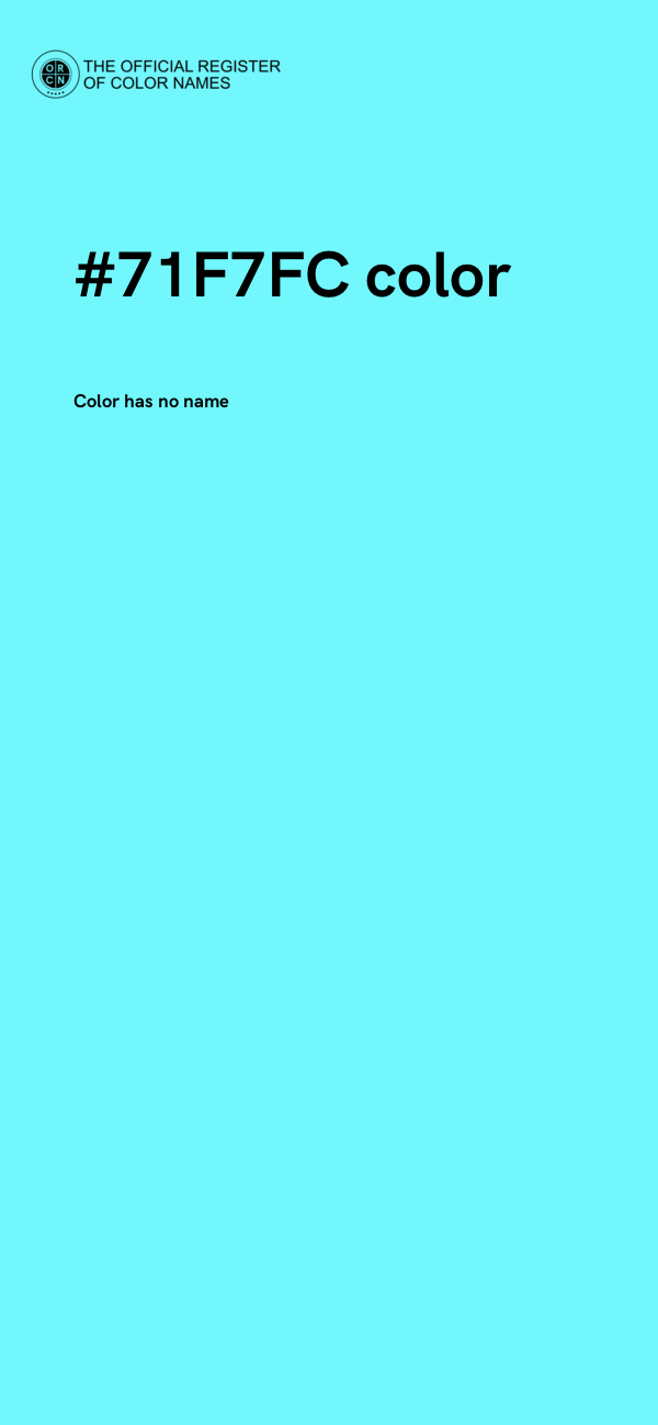 #71F7FC color image