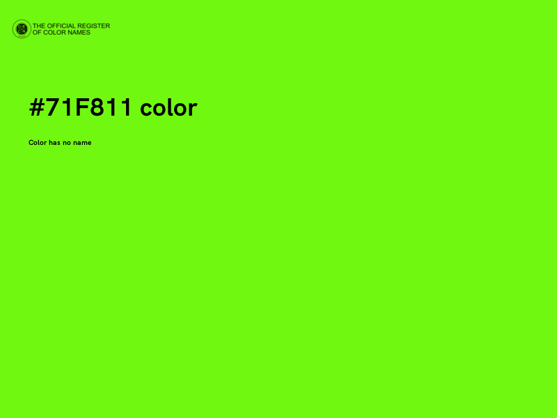 #71F811 color image