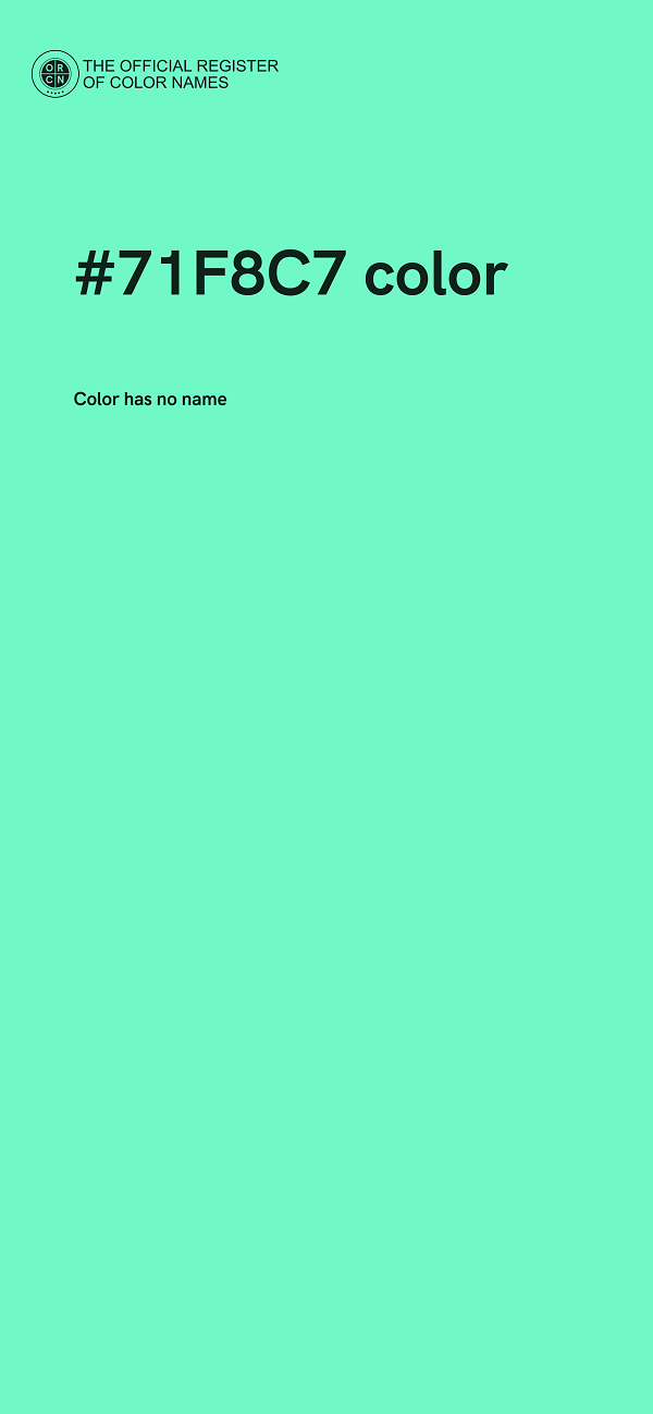 #71F8C7 color image