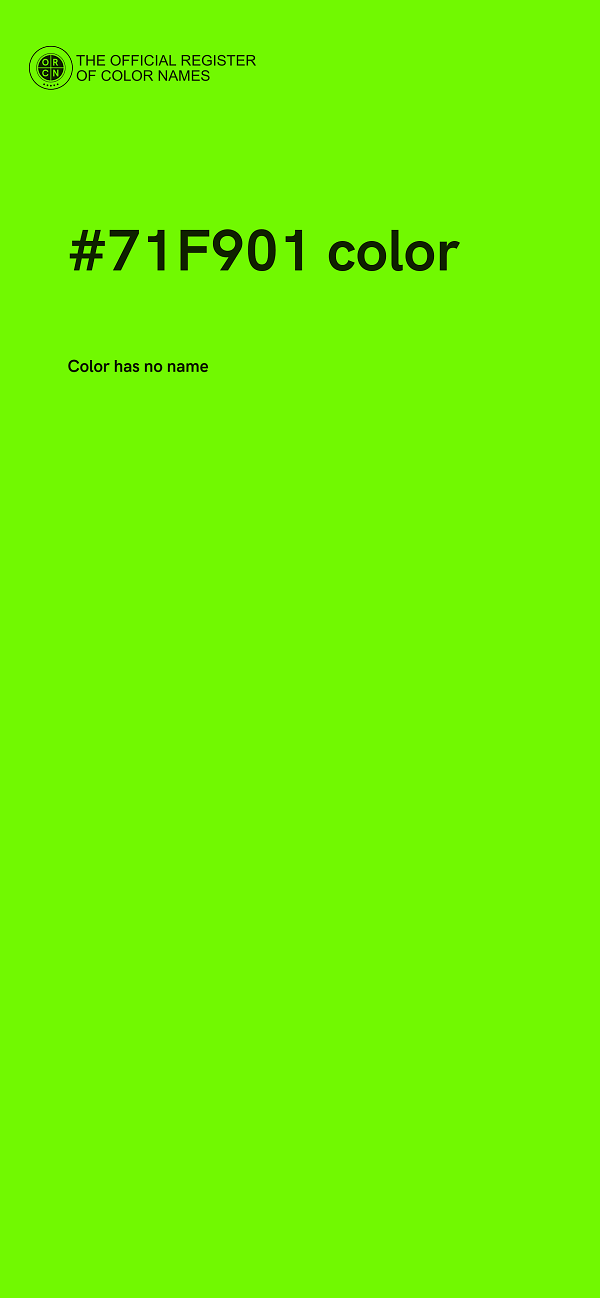 #71F901 color image