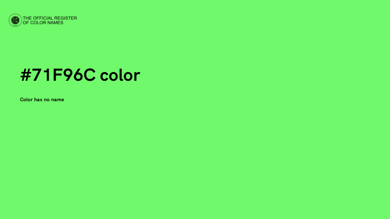 #71F96C color image
