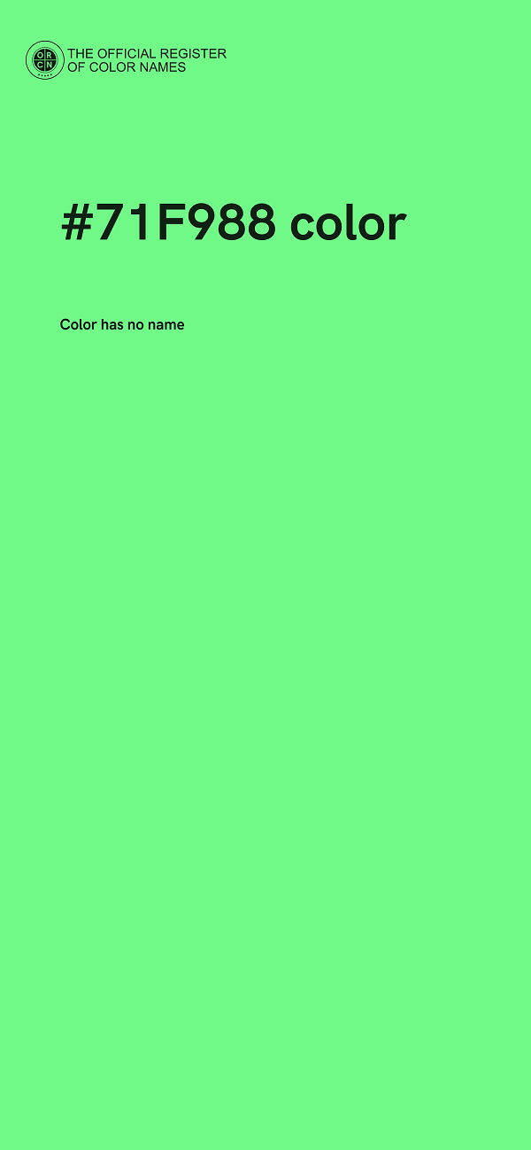 #71F988 color image