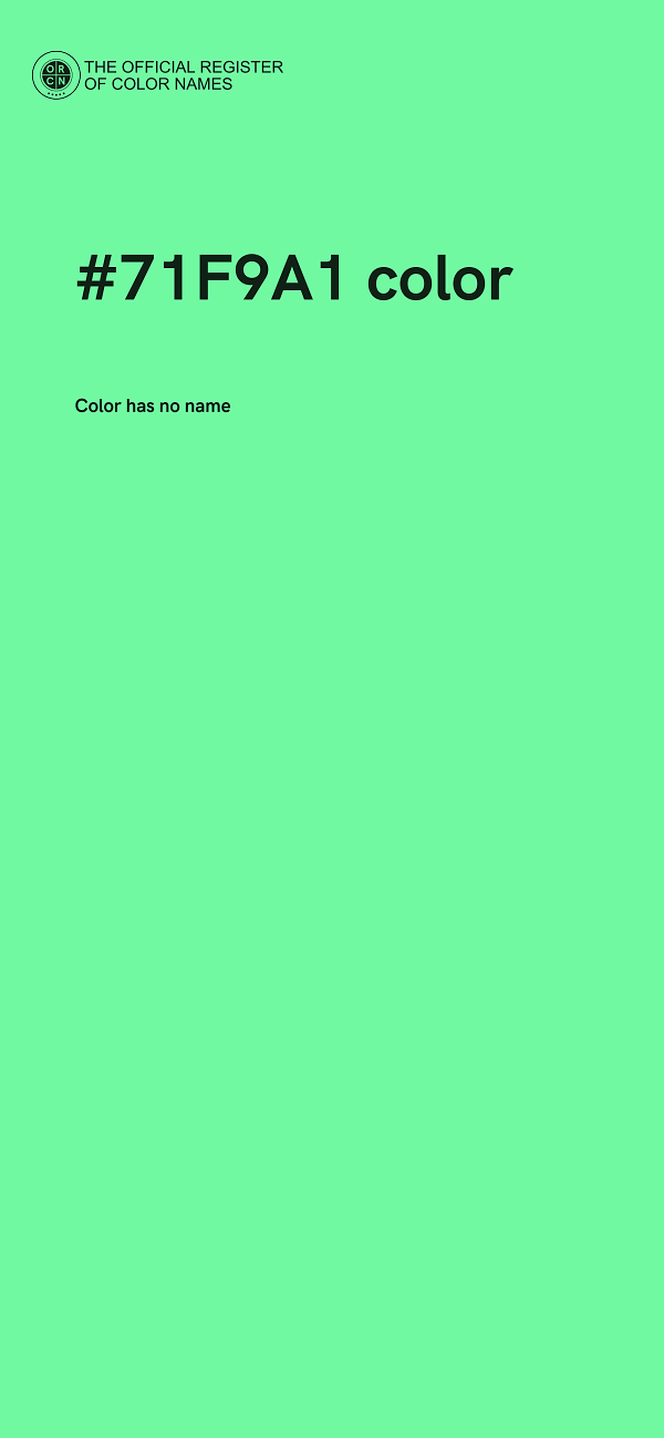 #71F9A1 color image