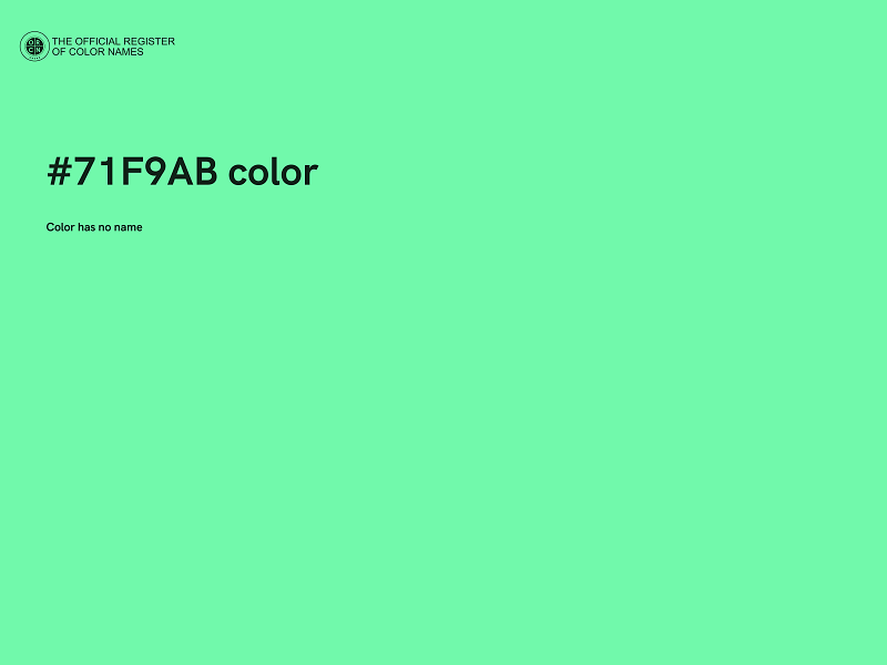#71F9AB color image