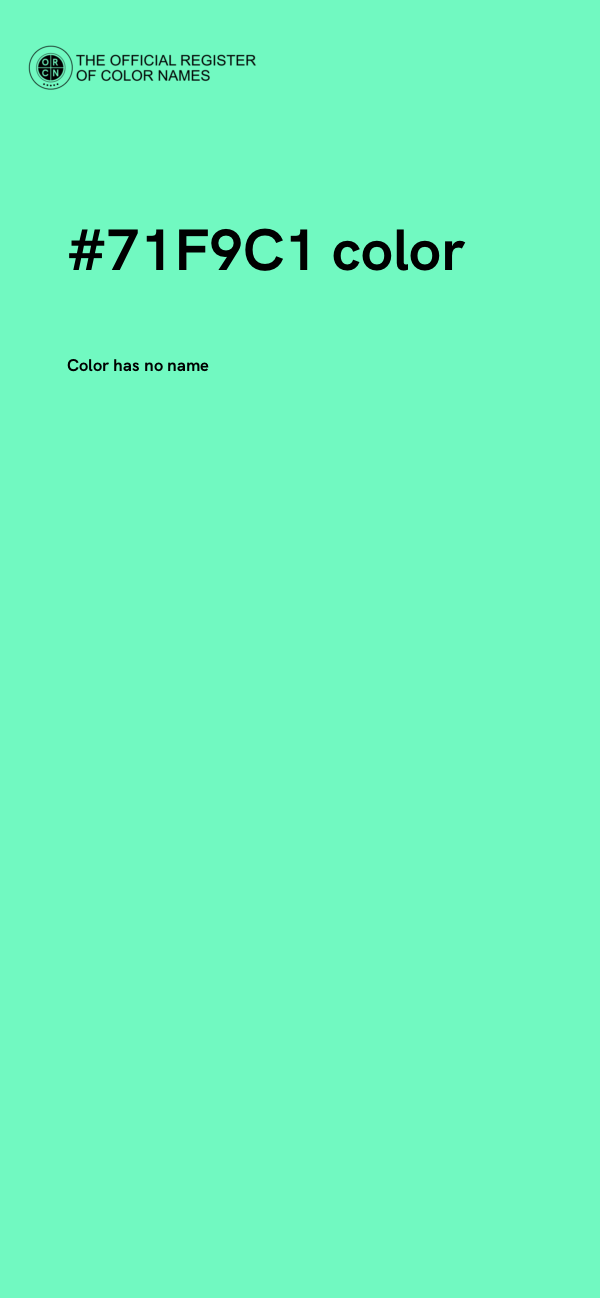 #71F9C1 color image