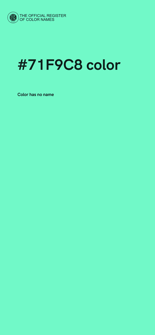 #71F9C8 color image