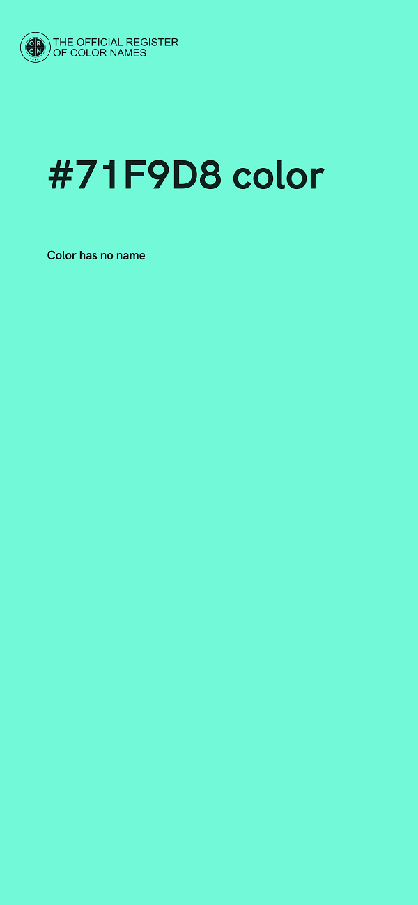 #71F9D8 color image