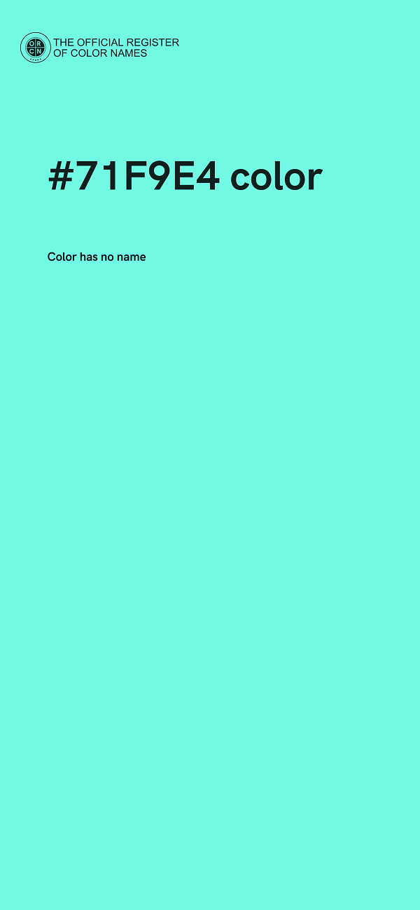 #71F9E4 color image