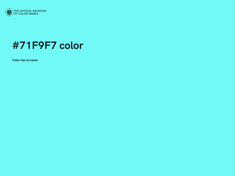 #71F9F7 color image