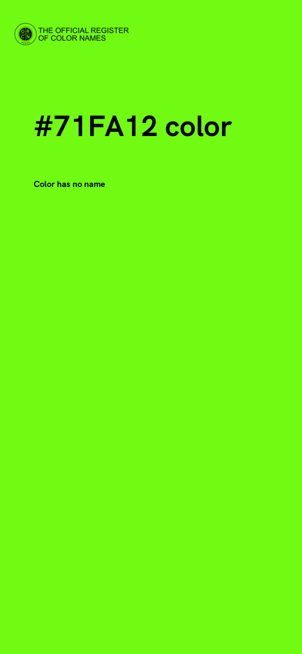 #71FA12 color image