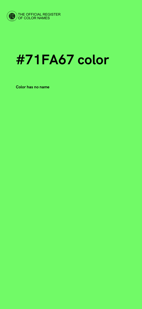#71FA67 color image