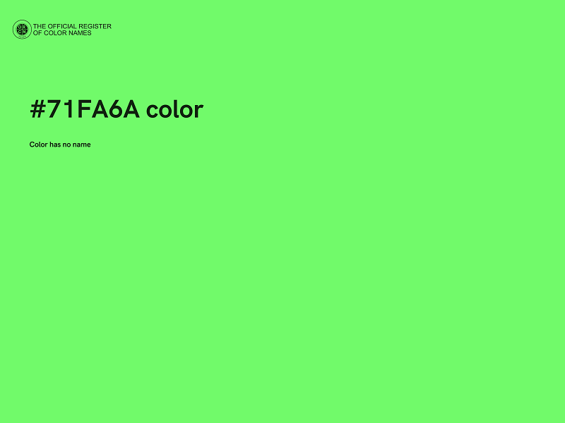 #71FA6A color image