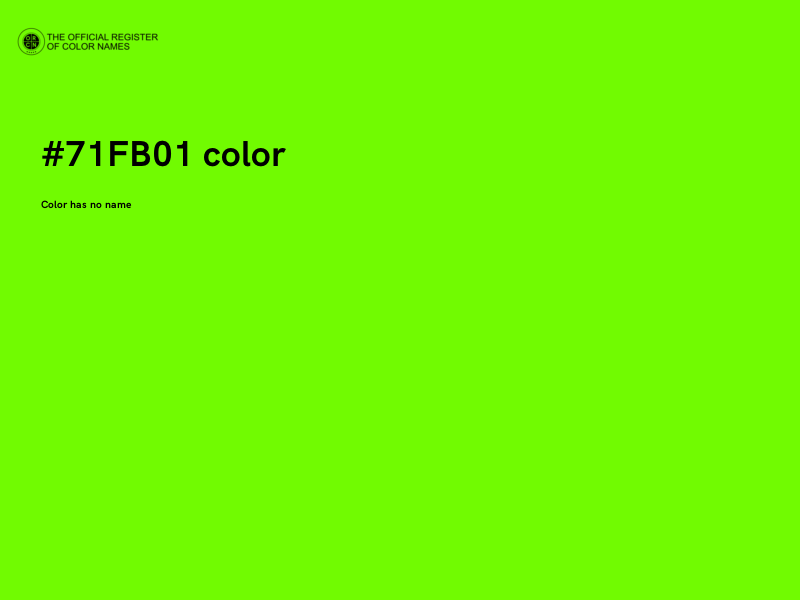 #71FB01 color image