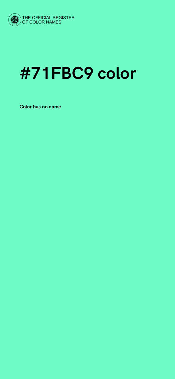#71FBC9 color image