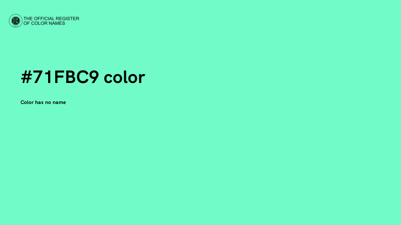 #71FBC9 color image