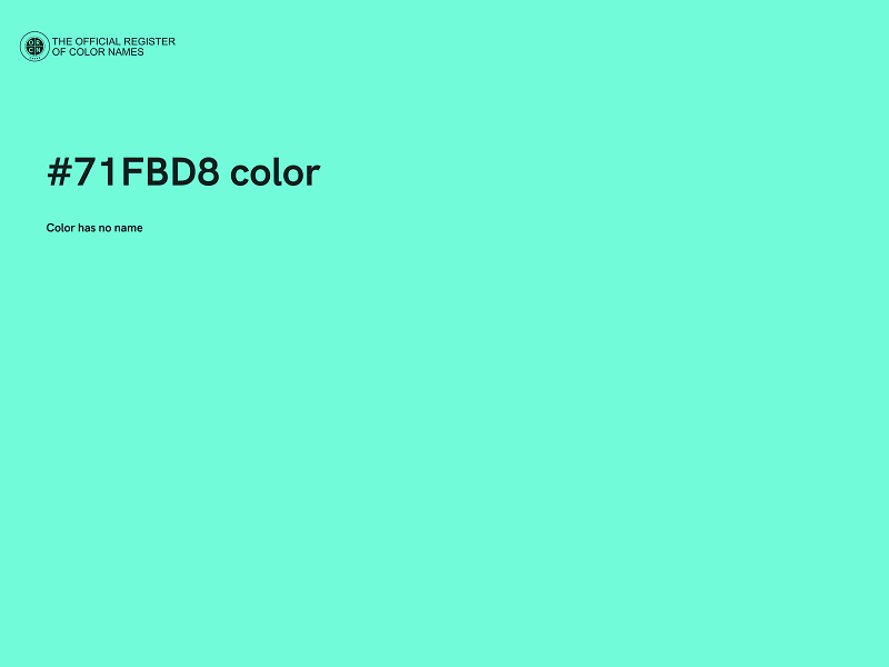 #71FBD8 color image