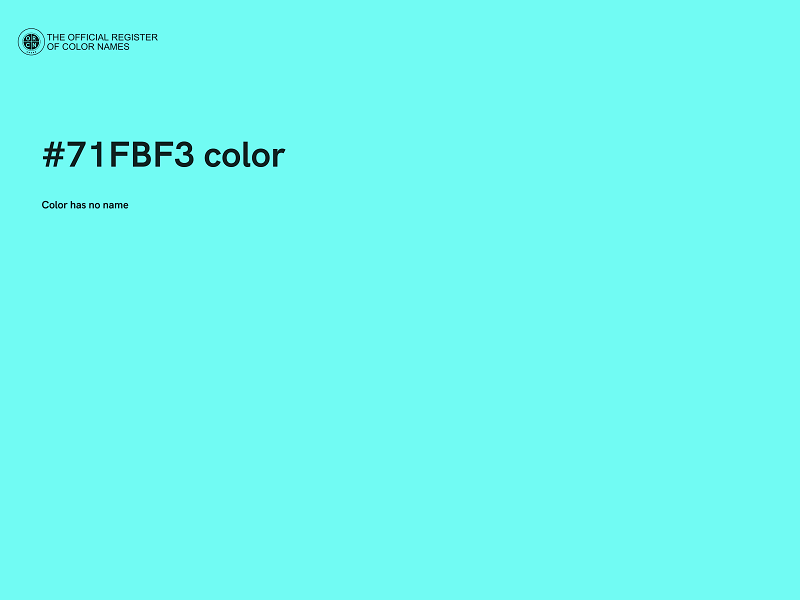 #71FBF3 color image