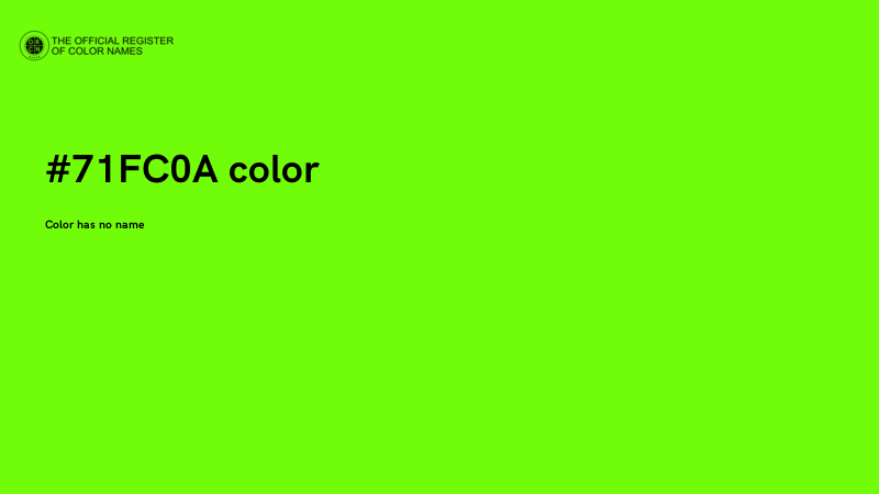 #71FC0A color image