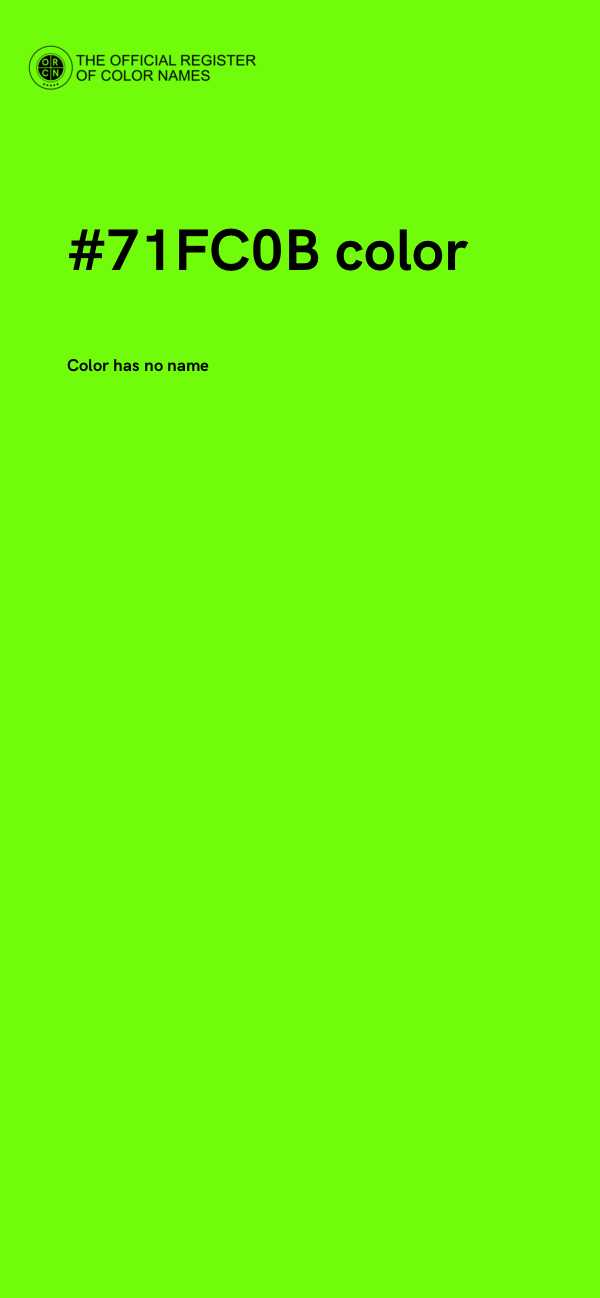 #71FC0B color image