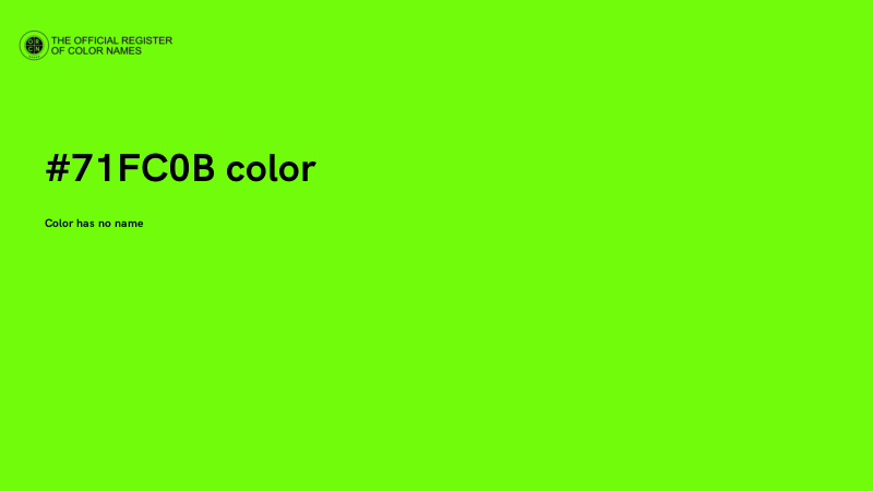 #71FC0B color image