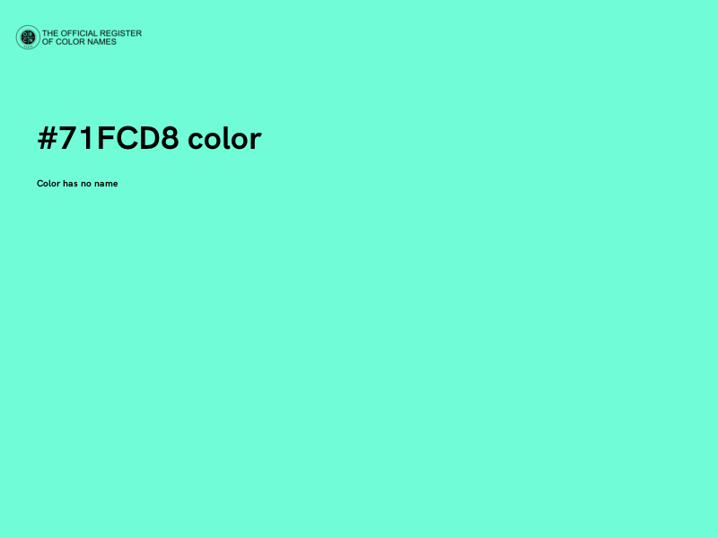 #71FCD8 color image